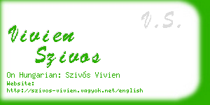 vivien szivos business card